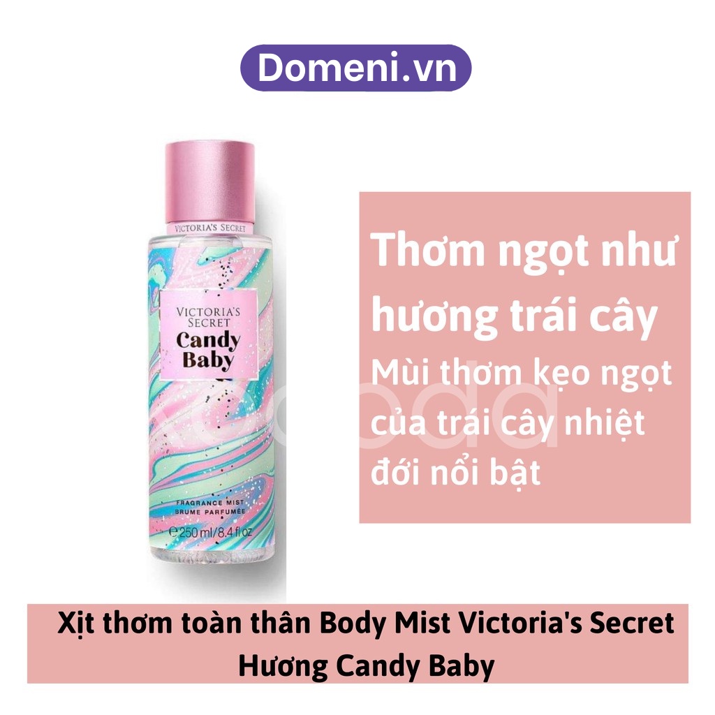 Xịt Thơm Toàn thân Victoria's Secret Body Mist 250ml Xịt Thơm Body mist Siêu Thơm Tiện Dụng