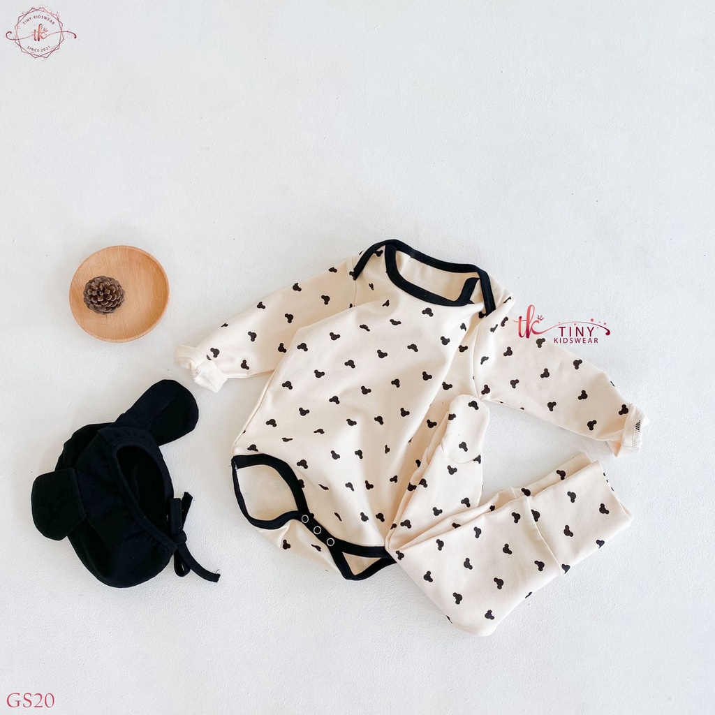 Bộ đồ dài tay thu đông 3 chi tiết hình mickey cho bé từ 5-13kg [GS20]
