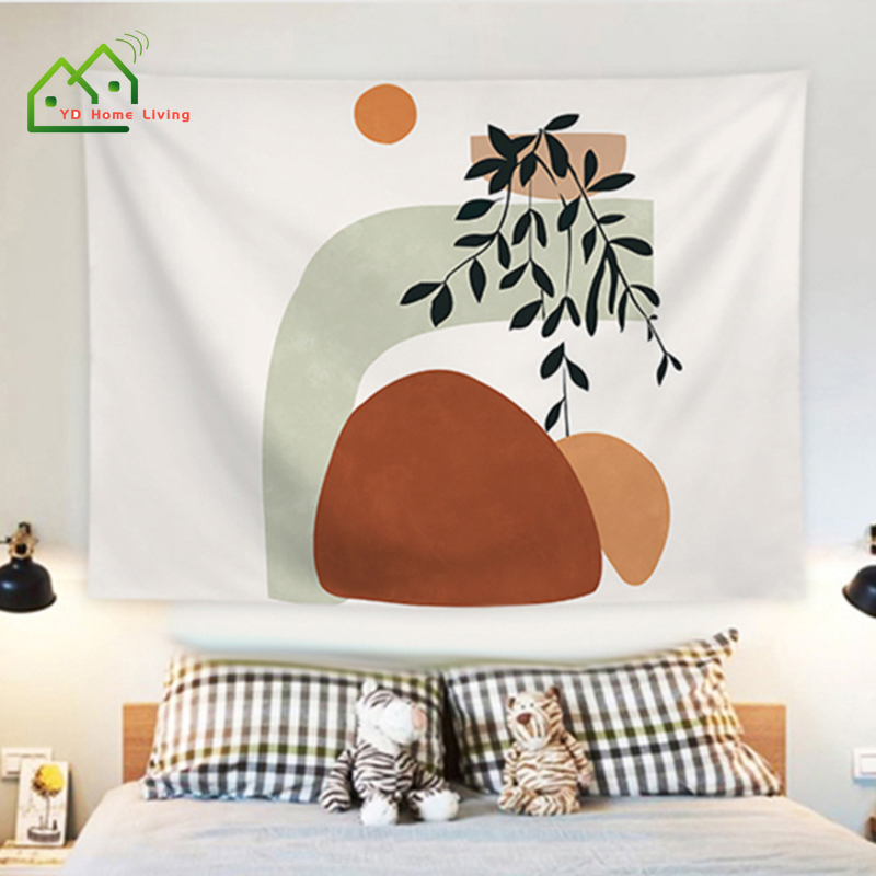Tấm vải treo tường trang trí họa tiết dễ thương đơn giản