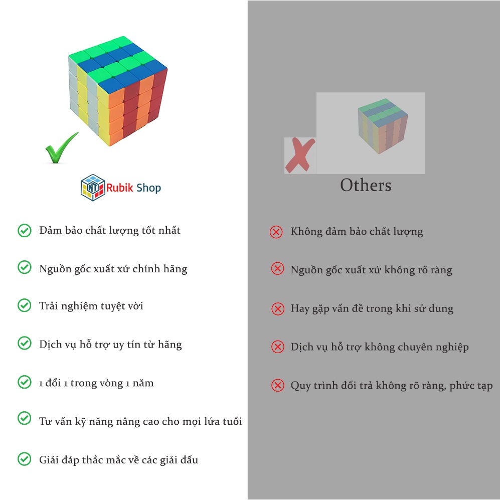 Rubik 4x4 Stickerless MoYu MeiLong MFJS Rubik 4 Tầng