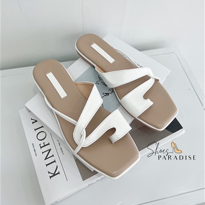 Dép nữ đẹp kiểu đế bệt xỏ ngón cute thời trang SHOES PARADISE D017