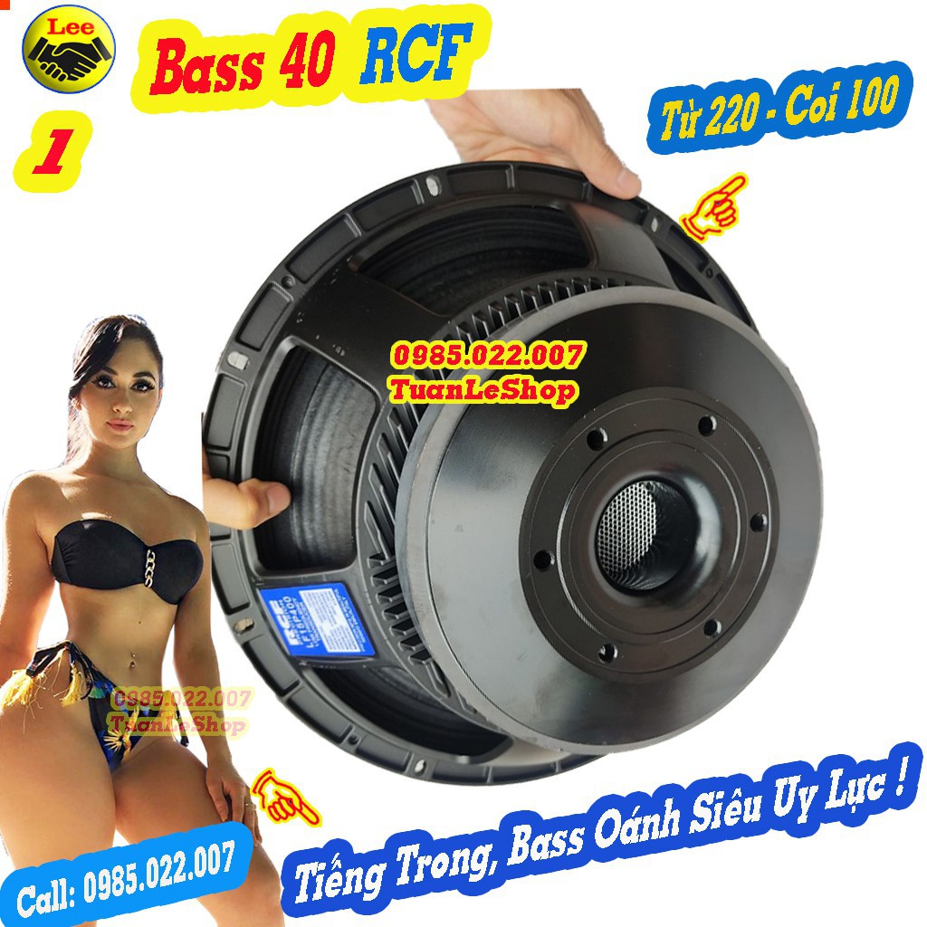 1 CỦ BASS RỜI 4 TẤC RCF TỪ 220 CÔN 100 GÂN 3 XẾP CHẤT LƯỢNG - LOA BASS 4 TẤC - GIÁ 1 LOA