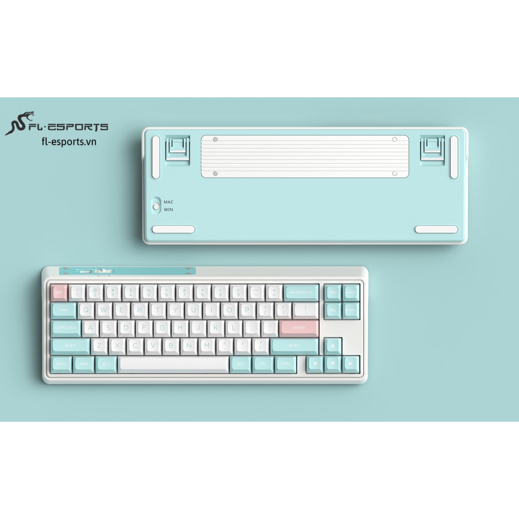 Bàn phím cơ FL-Esports CMK68 SAM Marshmallow 3 Mode - Hàng chính hãng