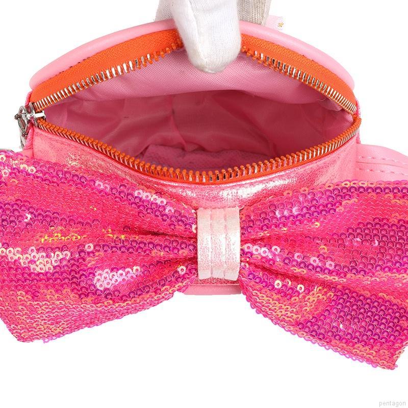 Túi đeo chéo hình công chúa Elsa đính kim sa có dây đeo điều chỉnh được dành cho bé gái