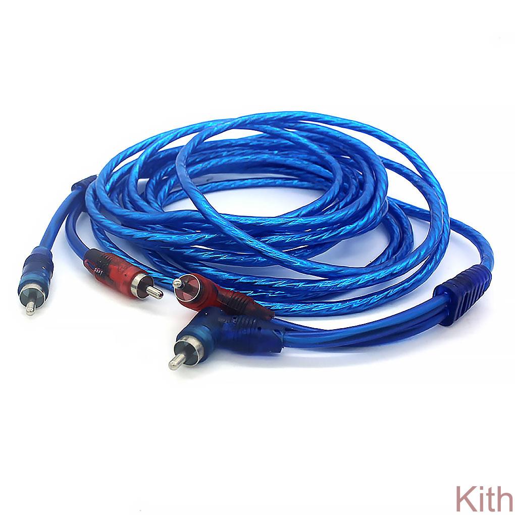 Car Amplifier Cable Installation Wiring RCA Copper Wire Vehicle Digital Stereo Hi-fi Audio Cable