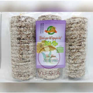 Bánh gạo lứt tím than - hello rice - 500g