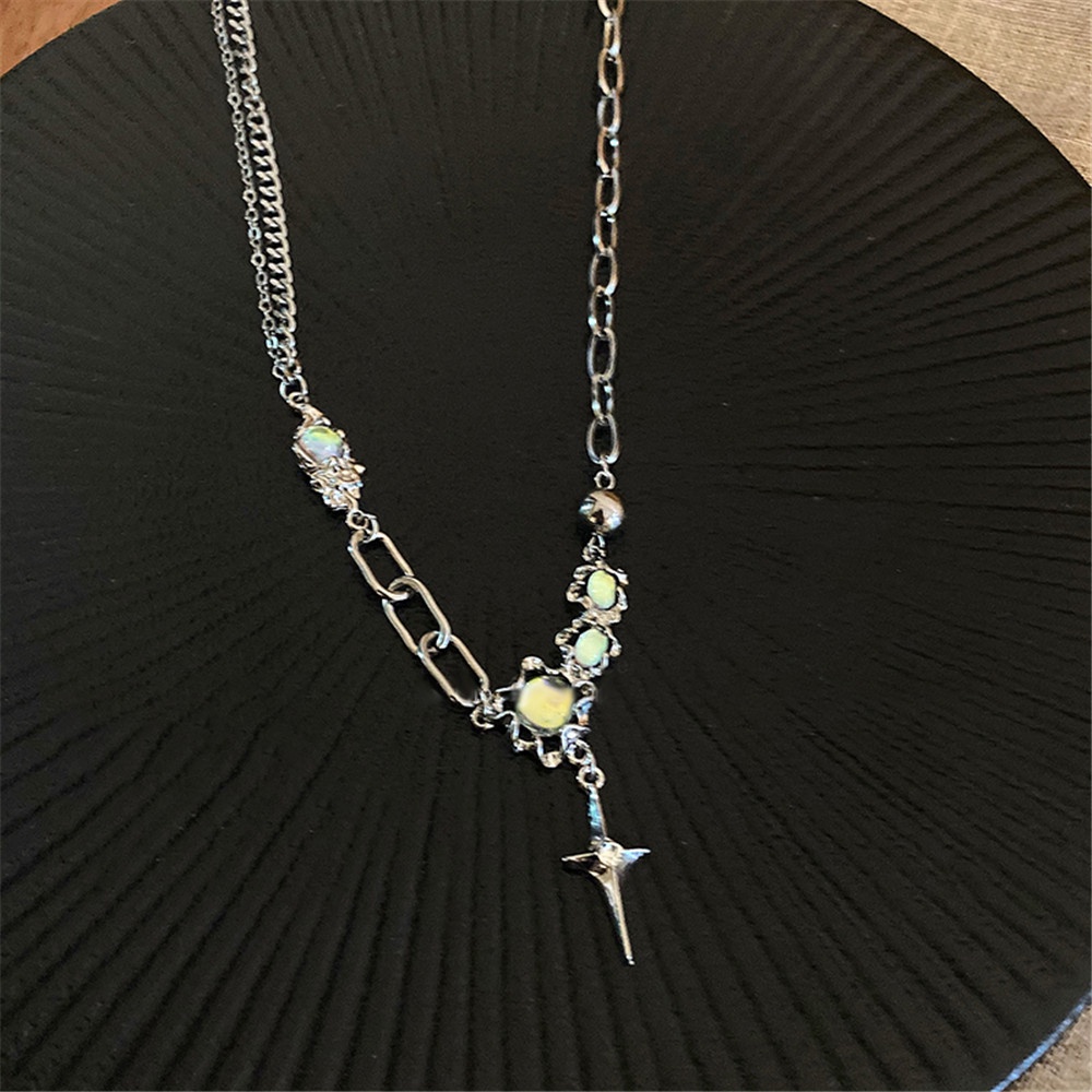 【XJ-COD】moonstone Vòng cổ Chuỗi Hạt Đá Thạch Anh Nhẹ Nhàng Sang Trọng Thời Trang Mùa Hè Cho Nữ Senior