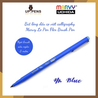 Bút lông đầu cọ viết calligraphy Marvy Le Pen Flex Brush Pen - Màu xanh dương (Blue)