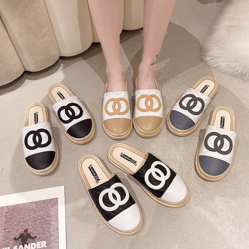 Dép Sandal Hở Ngón Đế Bằng Thời Trang Mùa Hè Cho Nữ