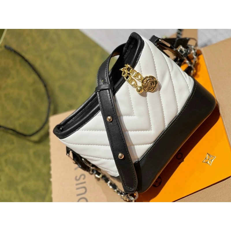 Túi xách nữ đeo chéo 2 dây hobo trần v size 20Freeship