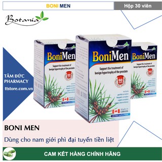 BONIMEN [Hộp 30 viên] - Hỗ trợ điều trị phì đại tuyến tiền liệt lành tính [Boni men]
