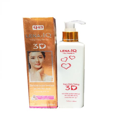 Kem kích trắng toàn thân 3D Lena IQ Q43 250ml