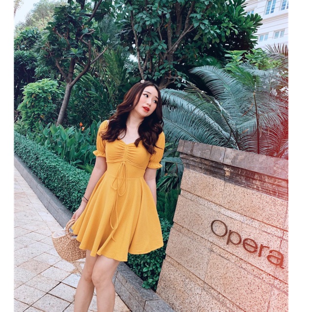 [Shop bigsize nữ] ĐẦM RÚT NGỰC HỞ LƯNG #bigsize 65-85kg - Shop Táo Đỏ Bigsize