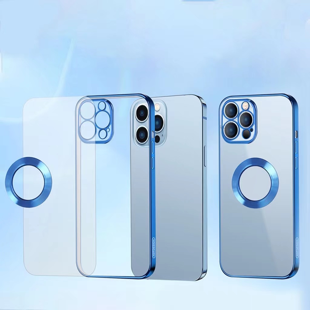 Ốp Điện Thoại Từ TPU Mềm Mạ Màu Bảo Vệ Toàn Diện Cho i13 Pro Max i12 12 Pro Max 11 11 Pro Max