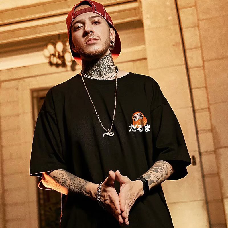 Áo Thun Tay Ngắn Dáng Rộng Phong Cách hip hop Đường Phố Âu Mỹ Thời Trang Cho Nam Và Nữ