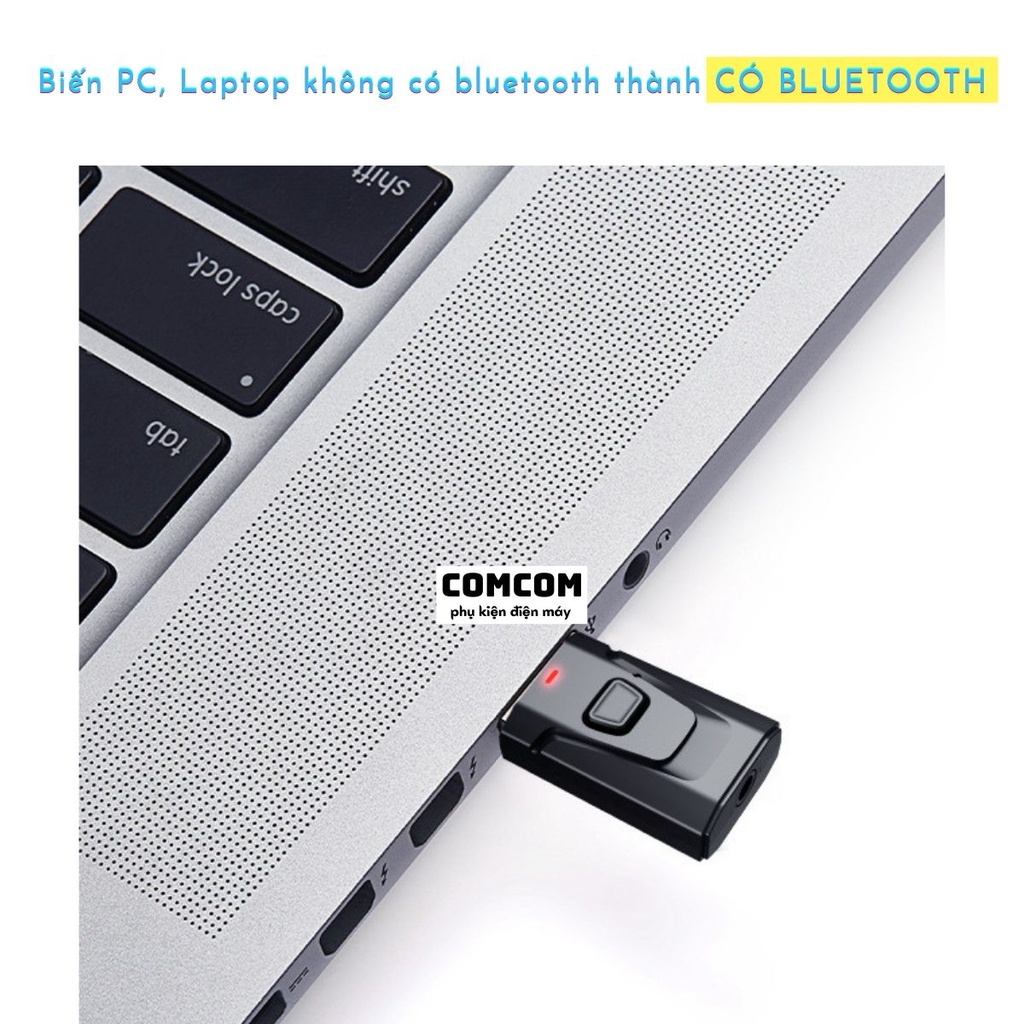 Thiết bị thu phát âm thanh M010 - USB bluetooth 5.0 dùng cho máy tính, laptop, amply, tivi, ôtô với tai nghe và loa kéo