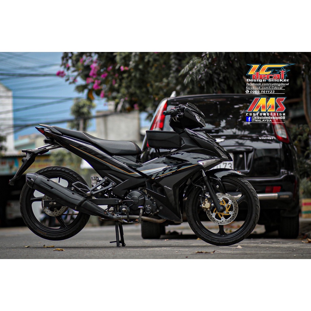 Tem rời exciter 150 rc đen