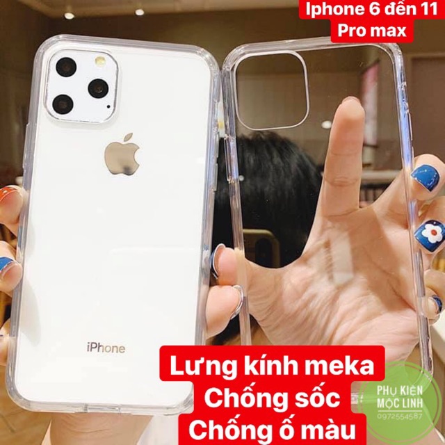 ⚡️LƯNG MEKA VIỀN SILICON CHỐNG SỐC CHỐNG Ố MÀU ⚡️ ỐP IPHONE 11 PRO MAX XS MAX XR X 8plus 7plus 8 7 6plus 6 TRONG