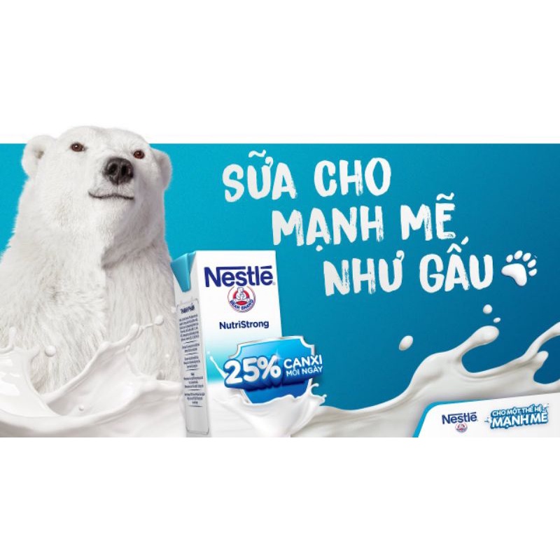 Một thùng Sữa nước Nestle bổ sung canxi 180ml*48 date 10/2022