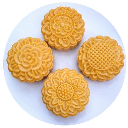Khuôn trung thu lò xo 4 mặt hoa truyền thống