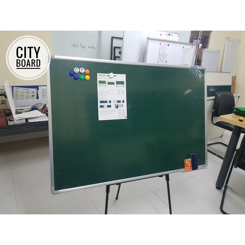 Bảng từ xanh KT: 80x120 cm, 100x120cm dòng Standard - Bảng Cường Thúy,