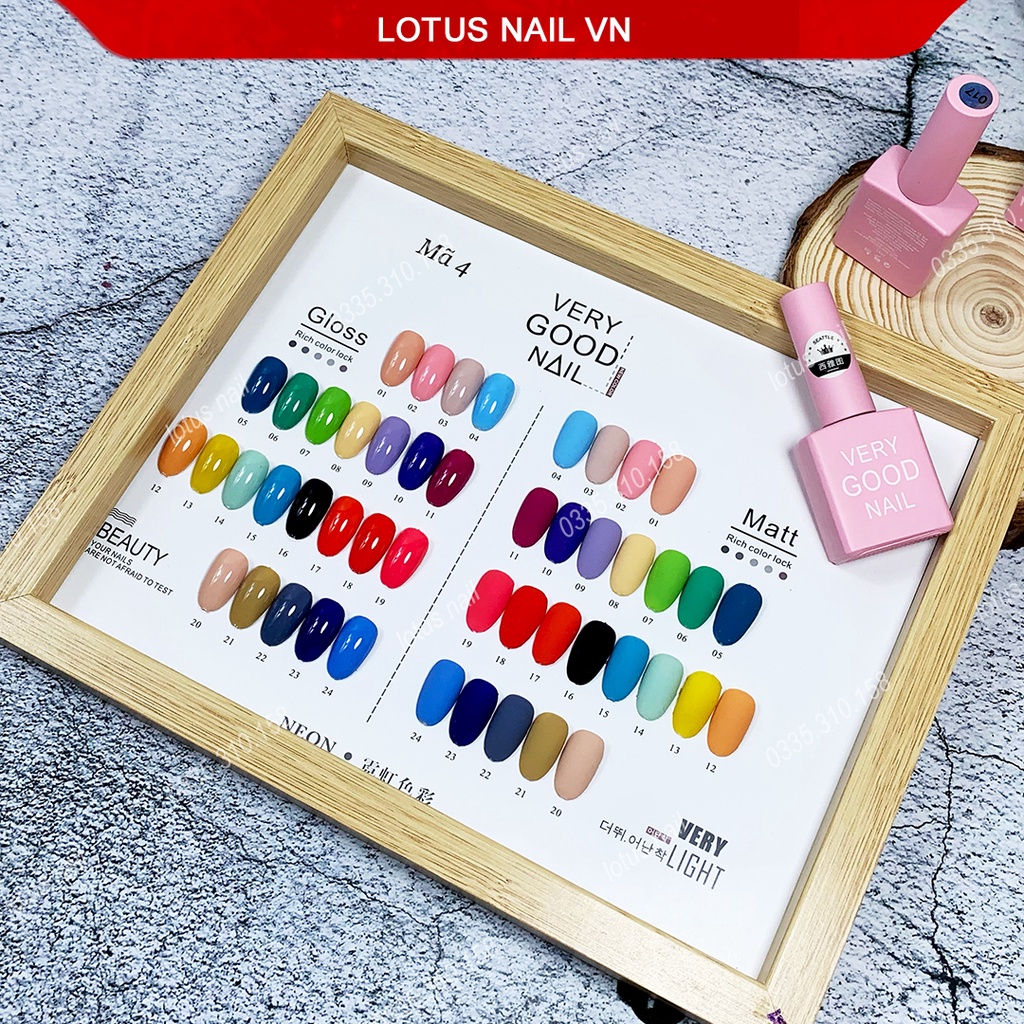 Set sơn gel Very Good 24 màu cao cấp tặng kèm bảng màu