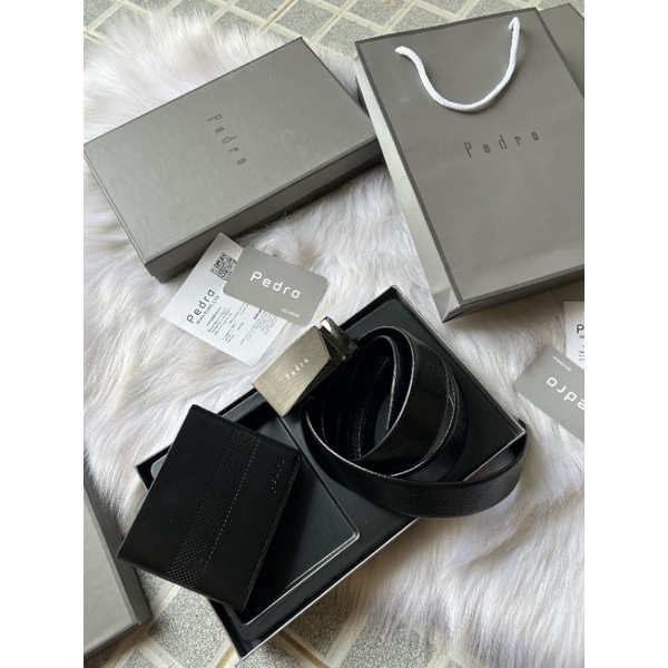 ‼️‼️Set nịt thắt lưng nam kèm ví #pedro hm gc lv fullbox