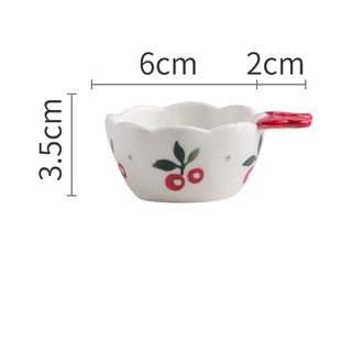 Bộ bát đĩa cherry Chén chấm cánh bướm đựng sốt chấm