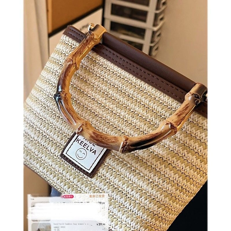 Túi Xách Đan Tre 2 Màu Tùy Chọn Thời Trang 2022 Cho Nữ