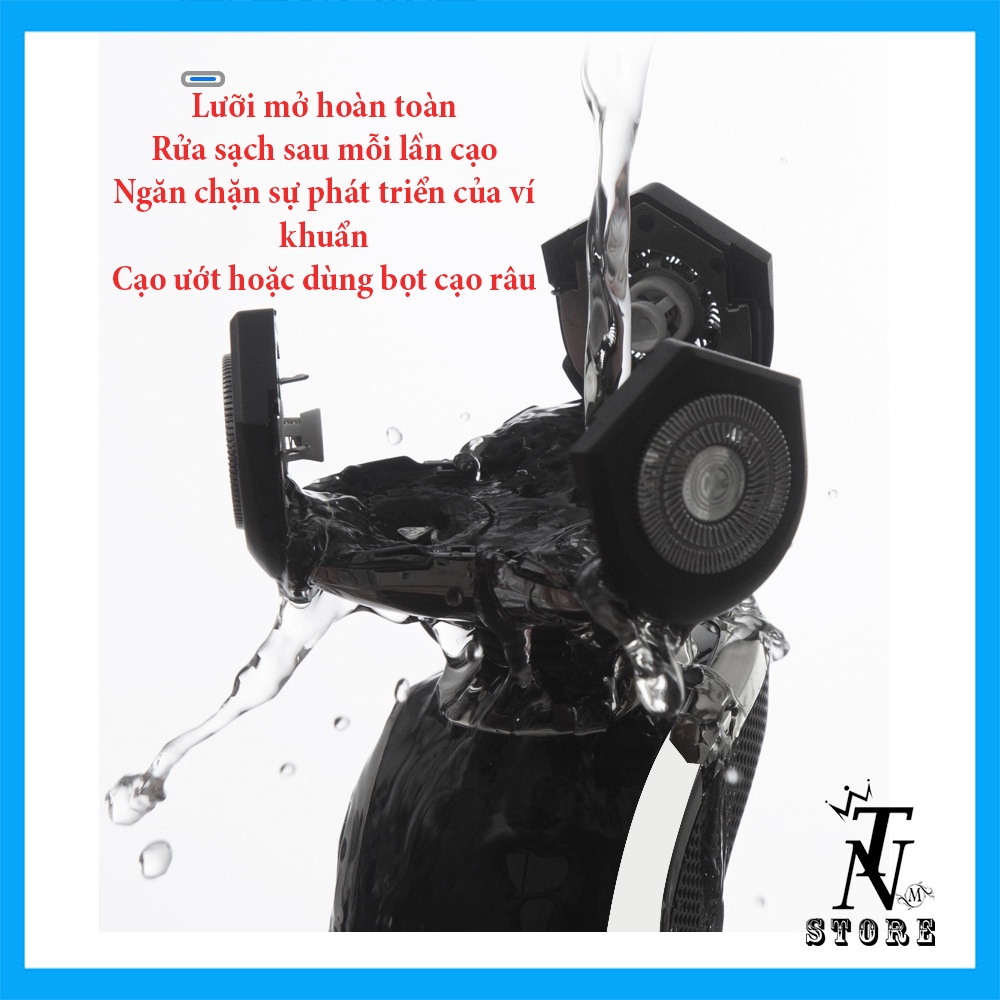 Máy cạo râu đa năng 3 trong 1 SHAVER SK1889 Sạc USB chống nước - Cạo râu,tỉa lông mũi,tông đơ - BẢO HÀNH 12 THÁNG