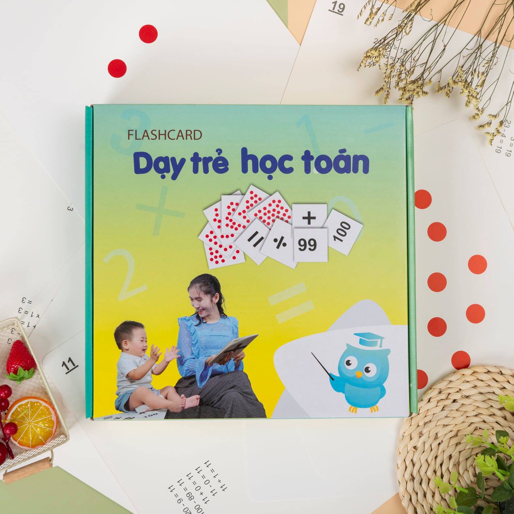 COMBO THẺ HỌC TOÁN, TIẾNG VIỆT, THẾ GIỚI XUNG QUANH TẶNG SÁCH VẢI CHO BÉ- FLASHCARD THÔNG MINH