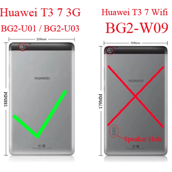 Ốp lưng For Huawei MediaPad T3 7 3G Vỏ bảo vệ case BG2-U01 BG2-U03 BG2-U02 Vỏ chống rơi