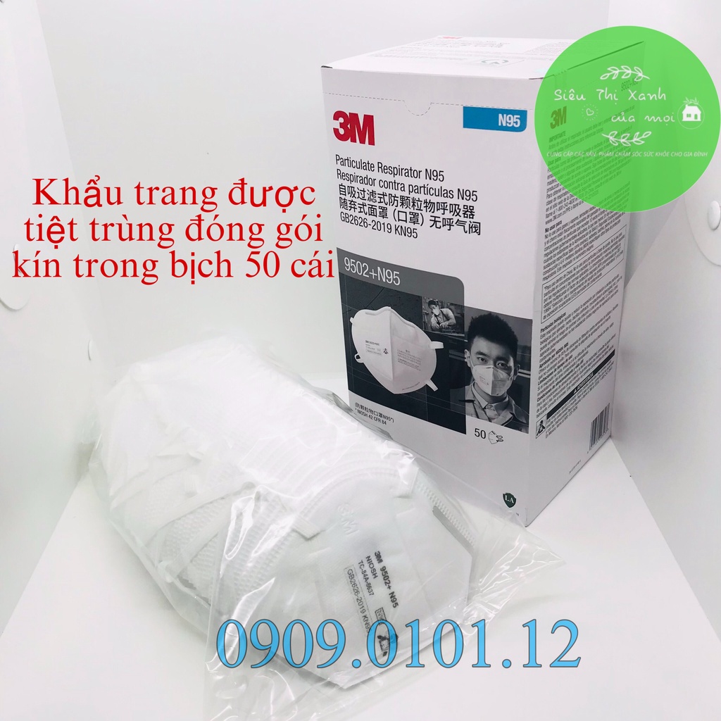 khẩu trang chính hãng 3m 9502+, 9542, khẩu trang n95 cao cấp đạt tiêu chuẩn AS/NZS FFP2