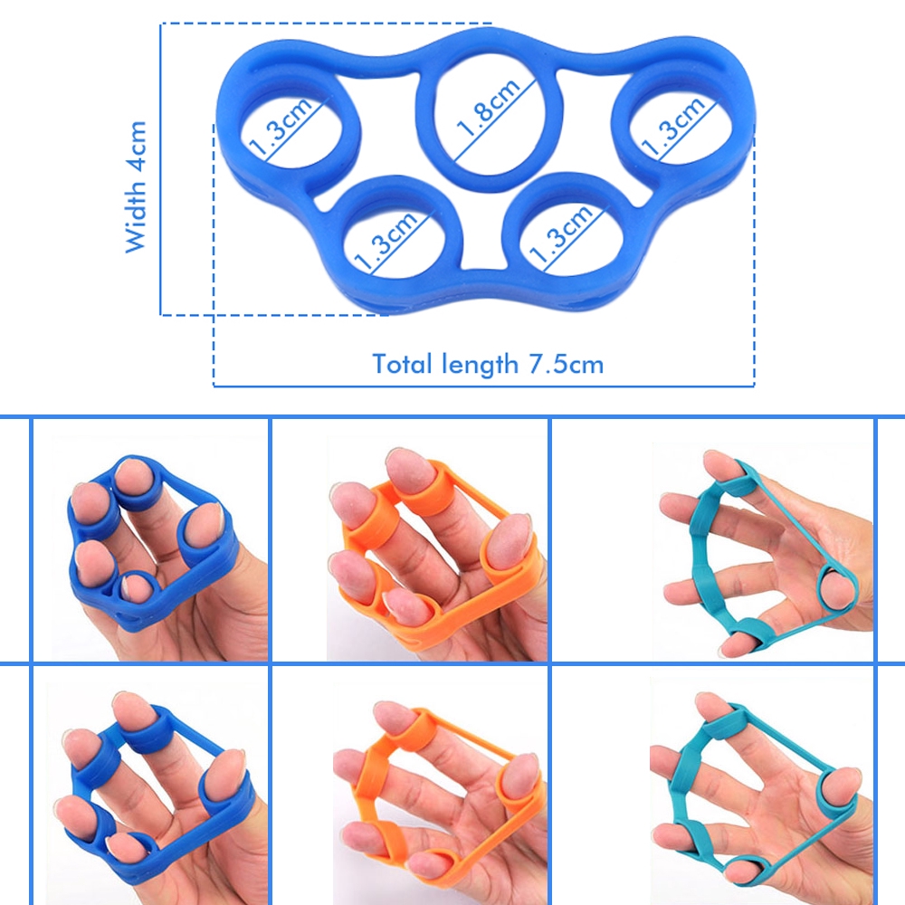 Dụng Cụ Luyện Tập Ngón Tay Và Dây Kháng Lực 3 Mức Độ Cho Người Tập Thể Thao/Đá/Leo Núi/Thái Tạo Khớp/Đùi Tay
