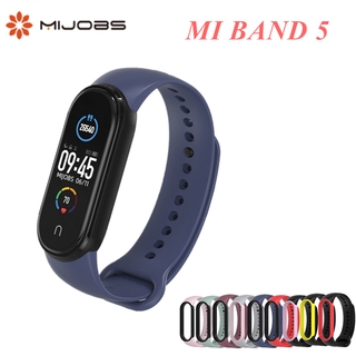 Dây Đeo Thay Thế Chất Liệu Silicon Màu Trơn Cho Xiaomi Mi Band 5