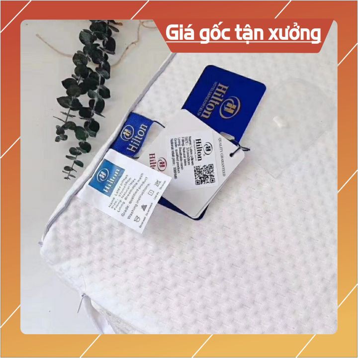 Gối cao su non⚡𝐅𝐑𝐄𝐄𝐒𝐇𝐈𝐏⚡ Gối ngủ cao cấp - từ cao su non tự nhiên - chống thoái hóa đốt sống cổ