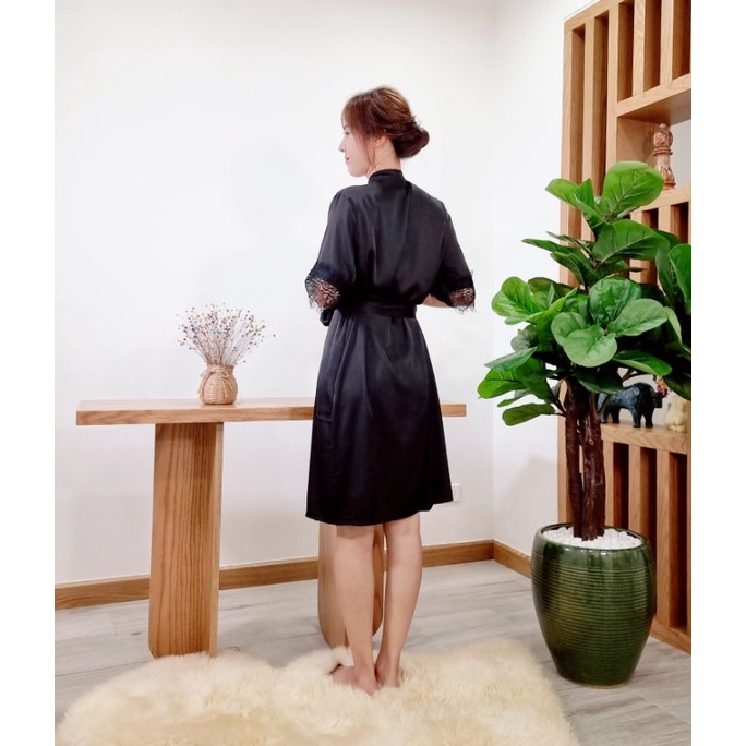 Áo choàng ngủ Kimono Lụa IK 1065 Giá 598.000đ