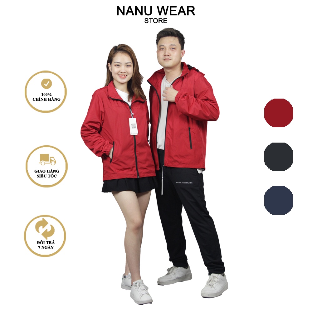 Áo khoác gió lót lưới cotton NANU WEAR