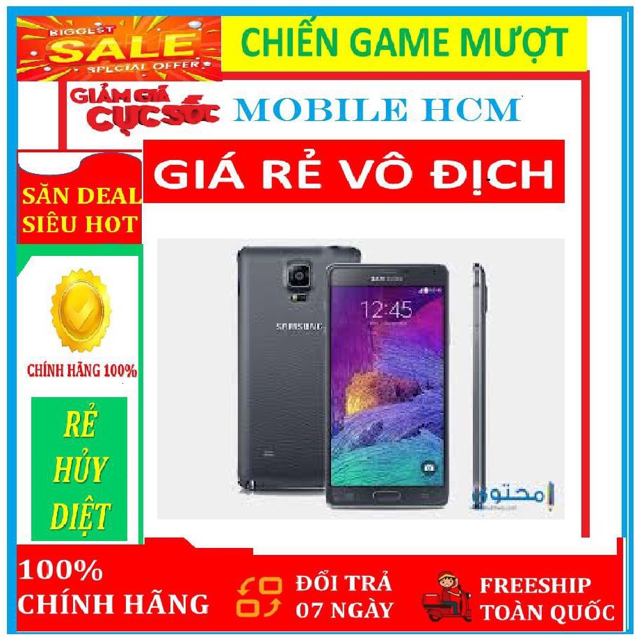 Điện thoại Samsung Galaxy Note 4 2sim mới Fullbox, Chơi PUNG mượt