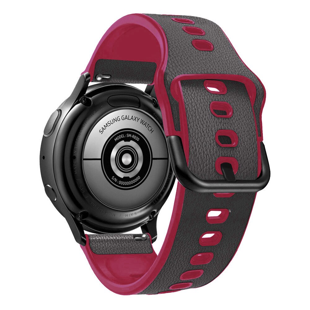 Dây đeo bằng da và silicon 22/ 20mm cho đồng hồ thông minh Huami Amazfit GTR 3 2 2e & Gtr 47mm/ Bip Lite GTS 2 Mini 2e