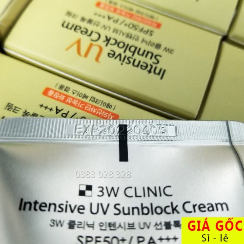 Kem chống nắng 3W Clinic SPF 50 PA +++