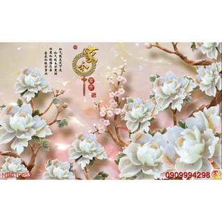 TRANH DÁN TƯỜNG 3D GIẢ NGỌC