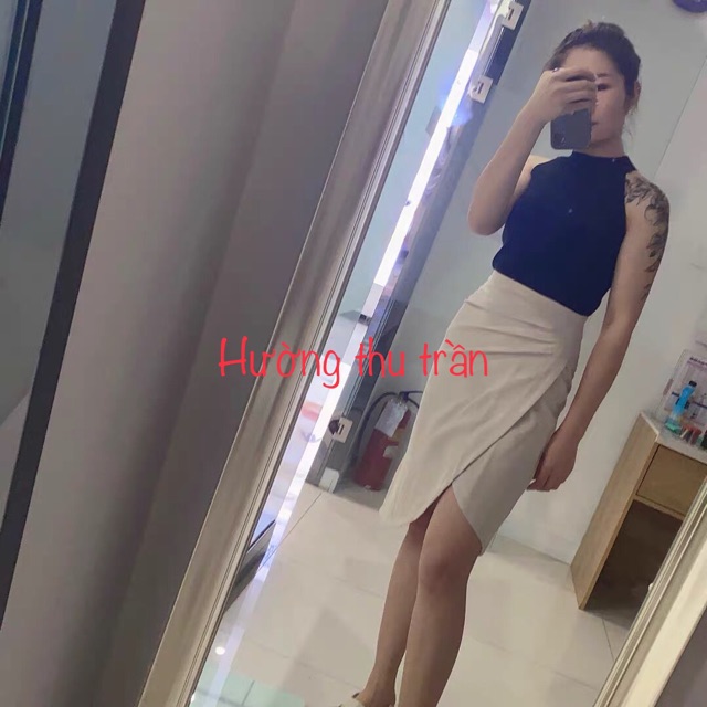 Chân Váy Chữ A Xếp Li Sườn Thời Trang, Chân Váy Công Sở Sang Chảnh Trẻ Trung Tới Gối
