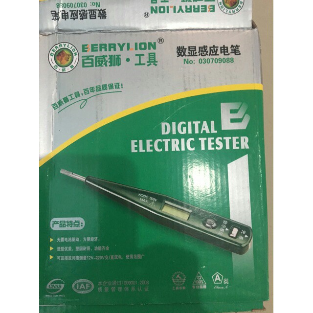 Bút thử điện điện tử xanh lá