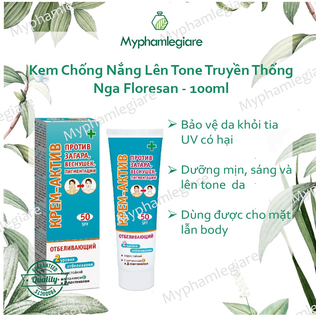 Chống nắng lên tone truyền thống của Nga floresant