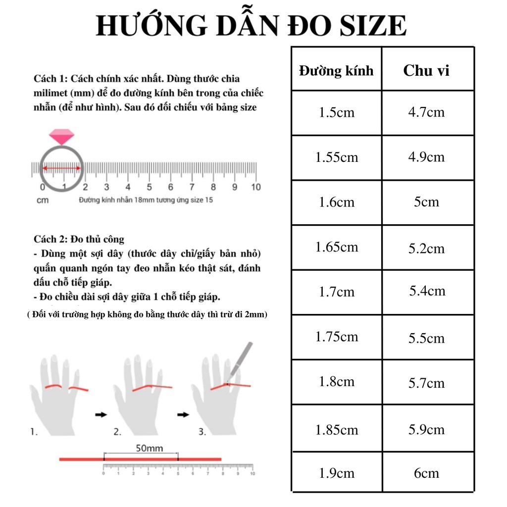 Nhẫn Bạc 925 Hanada Nhẫn Đính Đá Lấp Lánh 0780 L15