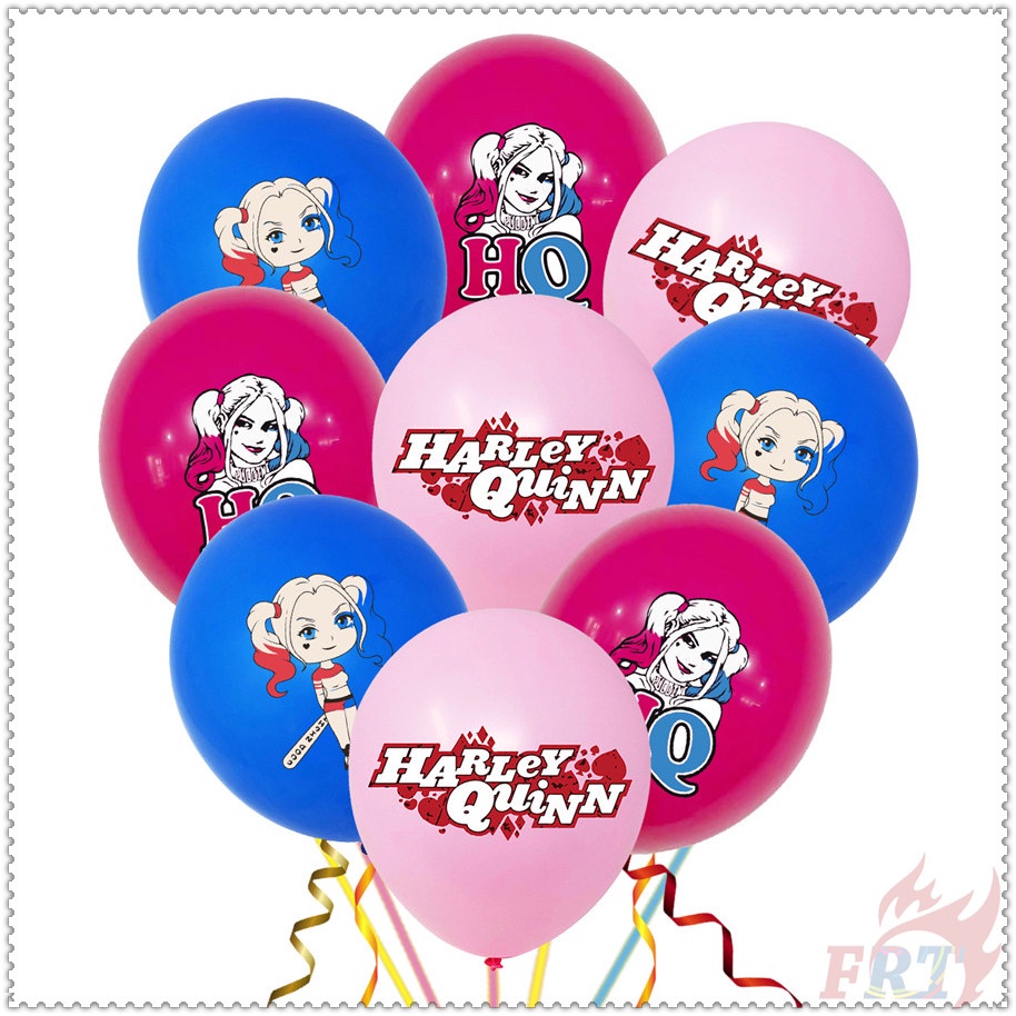 Bong bóng họa tiết Harley Quinn cỡ 12inch trang trí tiệc sinh nhật