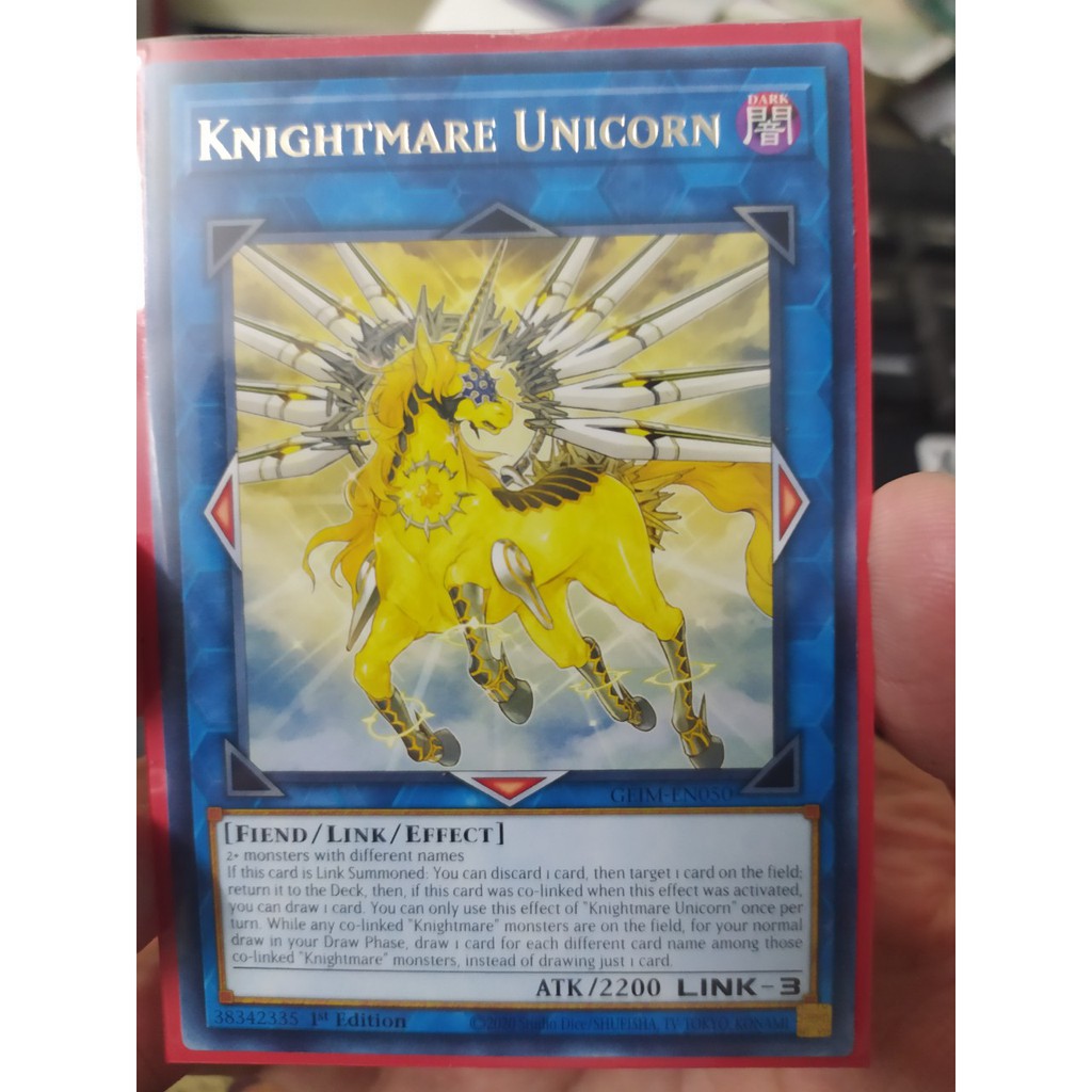 Thẻ Bài Yugioh | Knightmare Unicorn - GEIM-EN050 - Rare 1st Edition