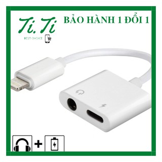 Jack chuyển đổi iphone sang jack 3.5mm và lighting - vừa sạc vừa sử dụng tai nghe -Có hỗ trợ Mic - Bảo hành 1 đổi 1