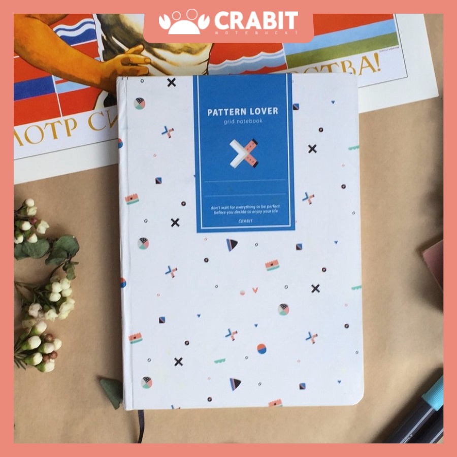 Sổ Dot Crabit Notebuck - X trắng - sổ dotgrid ghi chép, làm bullet journal